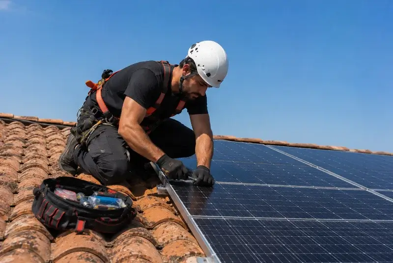 Maintenance et monitoring de panneaux solaires à Venerque