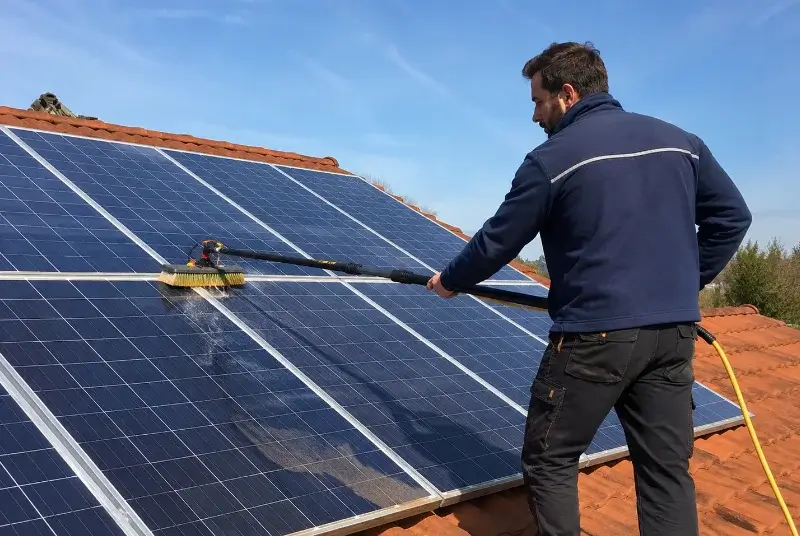 Nettoyage et entretien de panneaux solaires à Venerque